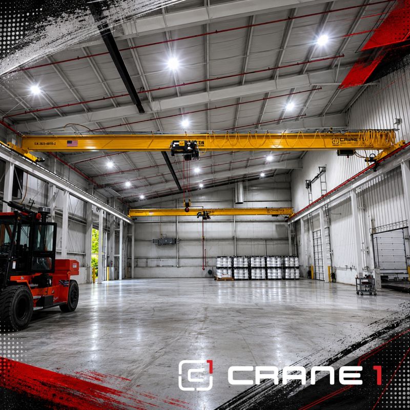 CRANE 1 technician servicing overhead crane equipment for a facility evaluating reliable crane suppliers.
